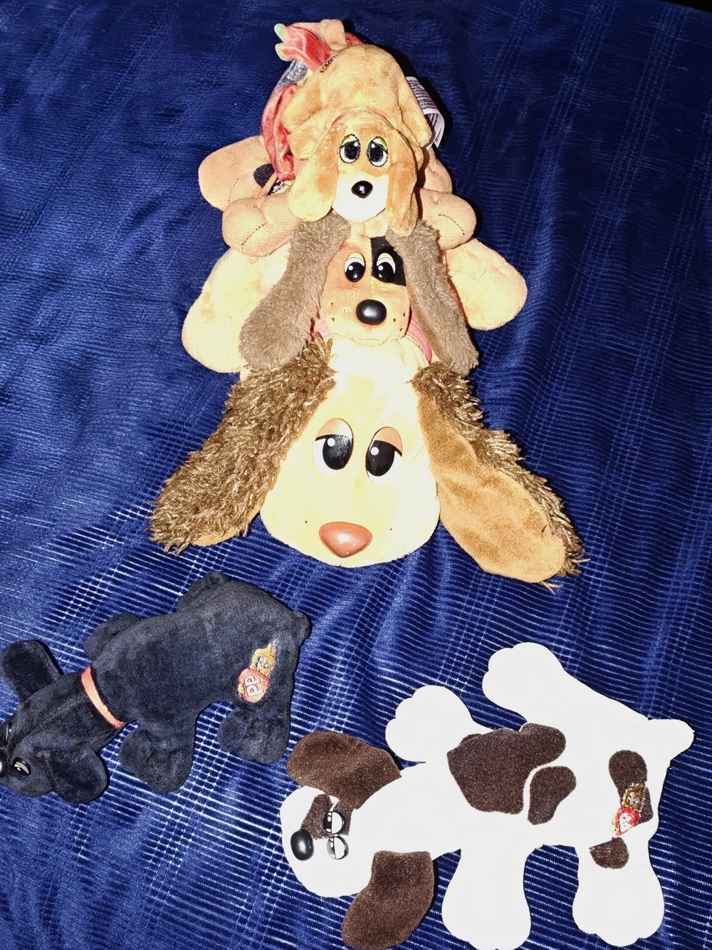 Pound Puppies Mixed Size Bundle Of 5 Plushies. New & Vintage